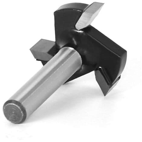 6 mm skaft CNC overfladefræser, wolframcarbid fræserbits til træbearbejdning (6 mm) Black