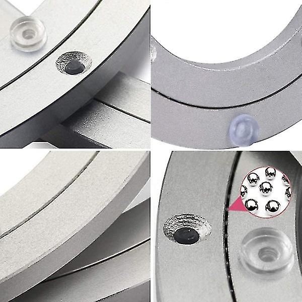 Aluminiumlegering Lazy Susan drejeskive, Heavy Duty Lazy Susan drejeskive, roterende leje Lazy Susan, glat rundt spisebord (18 tommer)