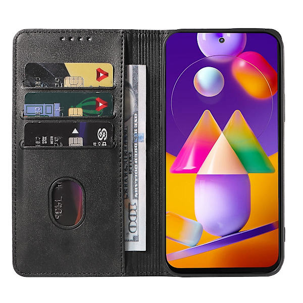 Magnetisk Lukning Læder Telefon Case til Samsung Galaxy M31s