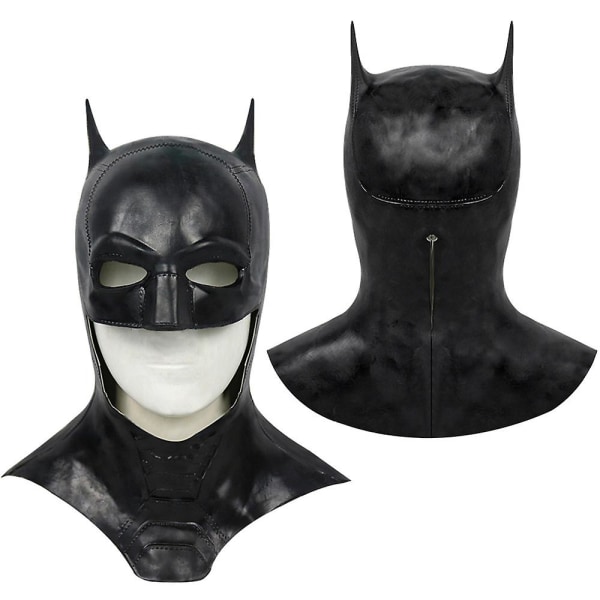 Batman Cosplay Fuld Overhead Maske Halloween Karneval Fest Superhelt Fancy Dress Up Kostume Tilbehør Long