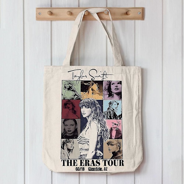 Taylor Swift The Eras Tour Canvas Handlepose  Skulderveske Handlepose Gaver Til Ts-Fans Musikkelskende