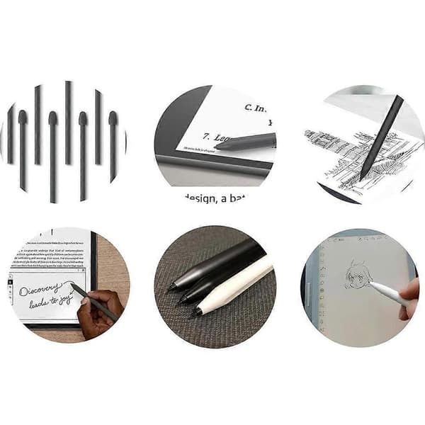 Udskiftning af BOOX Stylus Pen-spidser til Pen2 Pro til Max Lumi2 til Note Air2 til Note5 til Nova Air C til Remarkable2, A Black 10PCS