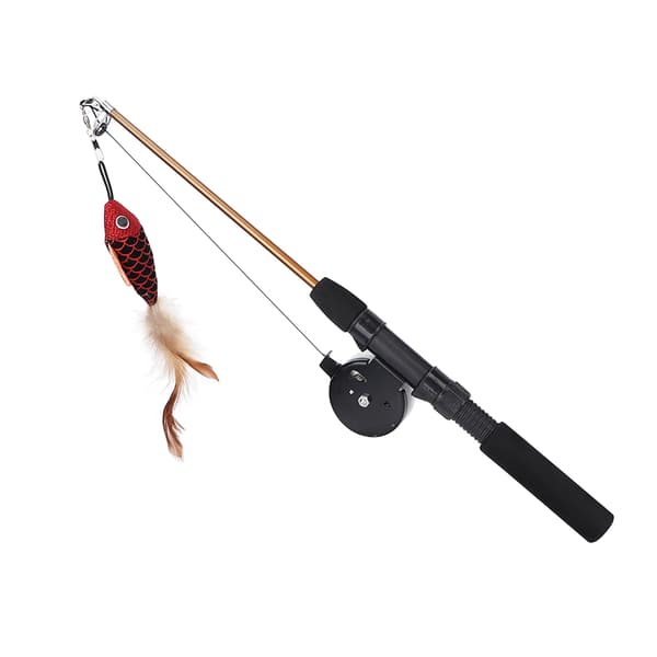 Multifunctional Cat Feather Teaser Wand Toy Durable Fun for Cats