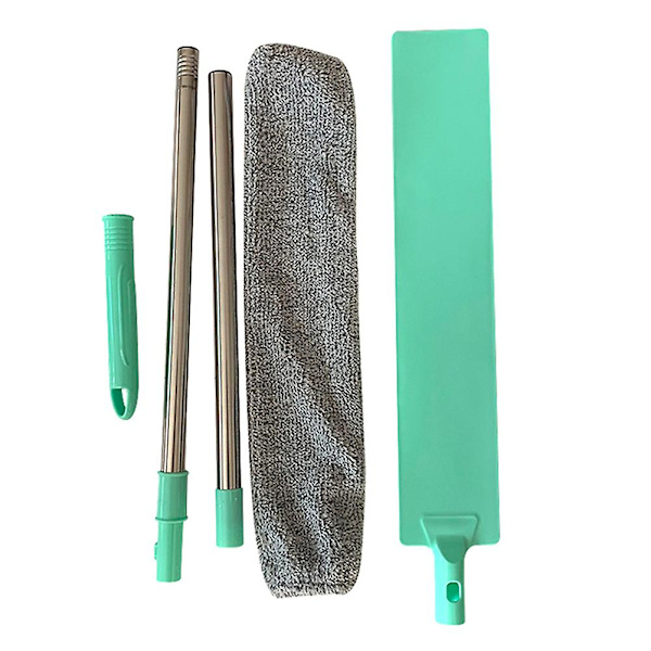 Yöpöytäpölyharja Pitkävartinen Moppi Uudelleenkäytettävä Mikrokuituinen Pölyharja Lakaisuharja With 1 PCS Cloth
