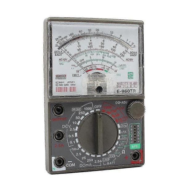 Analog multimeter De-960tr, AC/DC Volt Ohm strömtestning elektrisk multitester svart
