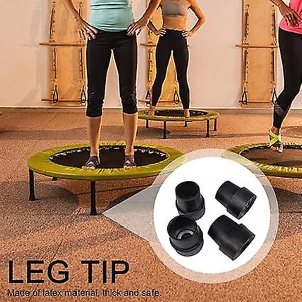 10-pack Halkskyddande Gummifötter för Trampolin, Trampolintillbehör, Tunga Gummifötter, Latexmaterial, Tjocka och Säkra, Passar för Trampoliner