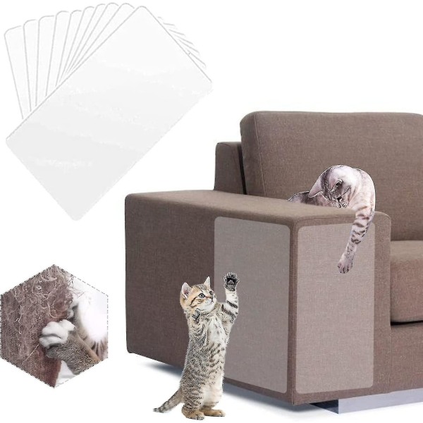 Anti-ridse kattebeskytter til beskyttelse af møbler, anti-ridse klistermærke, 6 stk - 15*40 cm