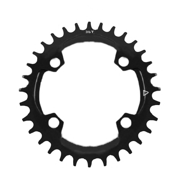 Smal smal bredt enkelt klingehjul til cykel Mtb cykel: 96bcd, forskellige størrelser (32t/34t/36t/38t), rund/oval form Black 36 Ellipse