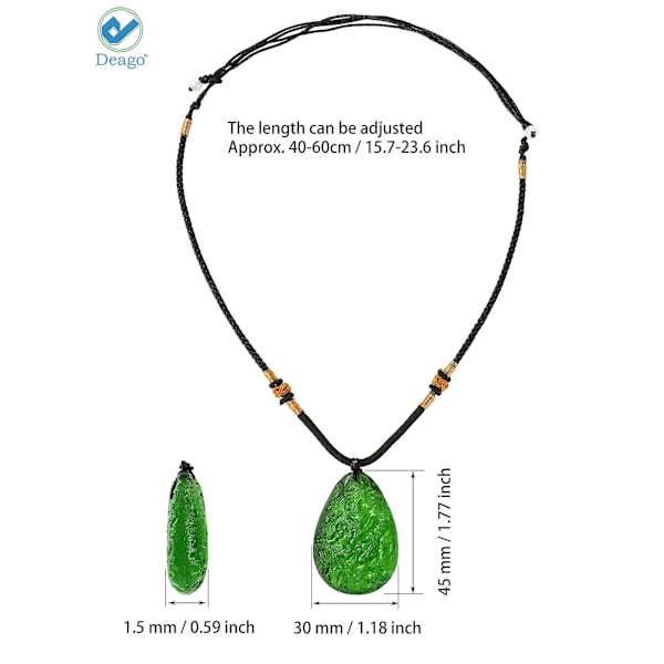 Moldavit Halsband Kristall Naturlig Oregelbunden Kristall Energi Sten Meteorit Tjeckisk Kristall Hänge Halsband för Kvinnor Män