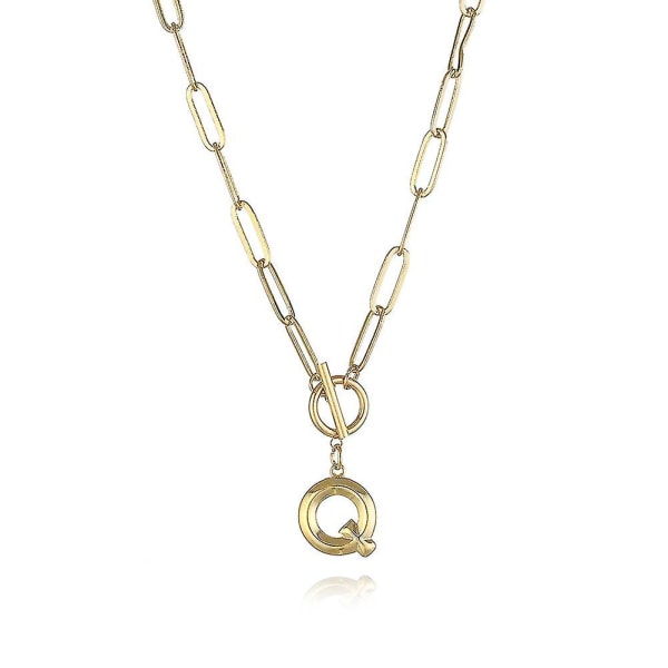 Tyk kæde Ot spænde halskæde til kvinder Hiphop Gold A-z alfabet vedhæng halskæder til kvinder smykker gave