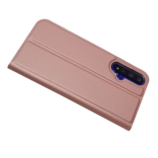 Magnetisk adsorptionslædertaske til Huawei Honor 20S/Honor 20/nova 5T i Thailand Pink gold Style B Huawei Honor 20