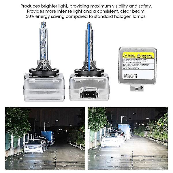 2 st D3s 8000k 35w Xenon strålkastare Hög ljusstyrka Ip68 Vattentät Bil Led strålkastare Gratis frakt