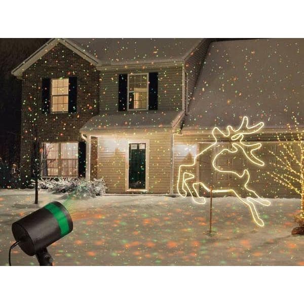 Juleprojektor - Juletema - Hagelampe med LED
