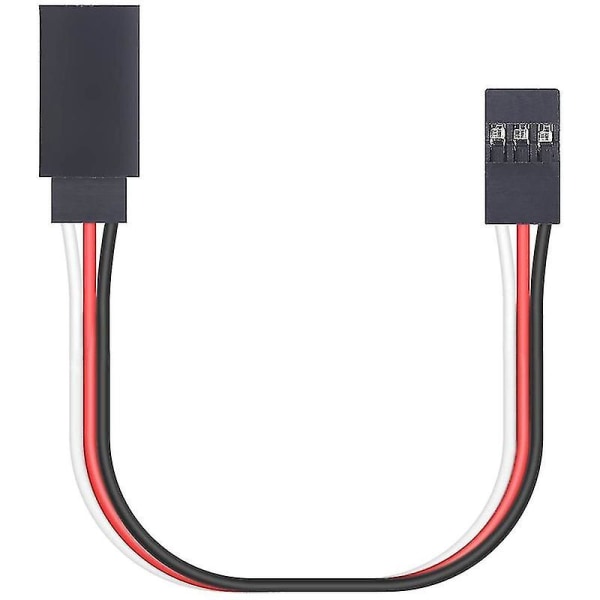 25 stk. Jr Type Servo forlængerkabel, Servo kabel, Han til Hun Jr Stik, Fjernbetjening Servo forlængerkabel black  red  white