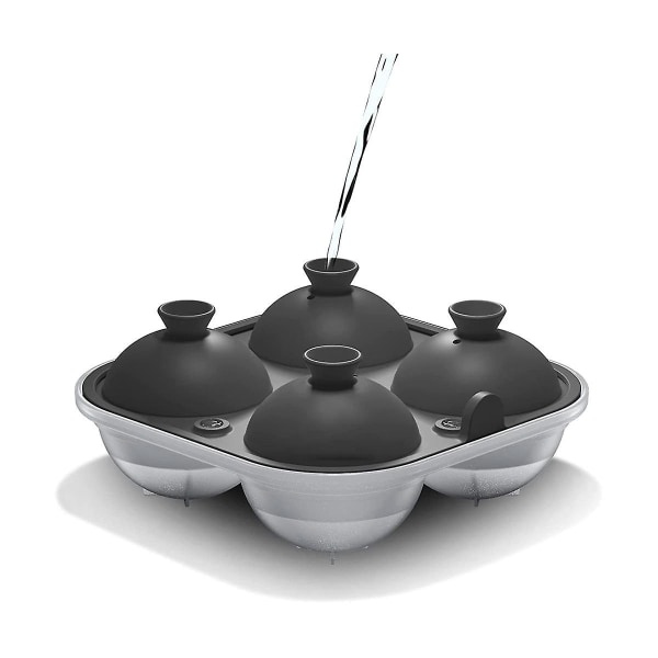 Spherical Ice Easy To Fill Round Silicone Ice Tray, Perfect Spherical Craft Ice Maker Suitable For