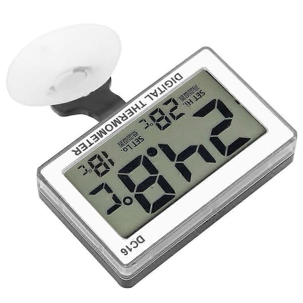 DC16 LCD Digitalt Akvarietermometer Vandtæt Temperaturtermometer til Akvarium