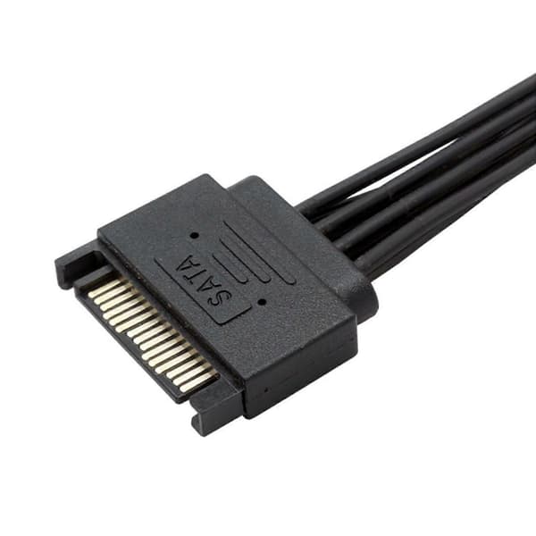22 cm Sata förlängningskabel Sata till Sata hårddisk strömförlängningskablar