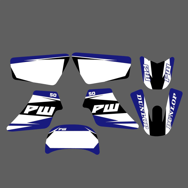 Tib Motorcykel Team Personlighed Grafik Baggrunde Decal Stickers Kits Til Yamaha Pw50 Pw 50 Pit Bike Alle År Dekoration Sticker 1705