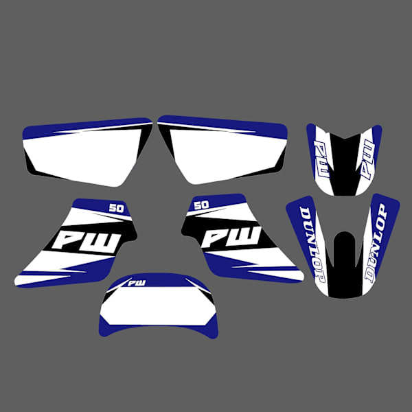 Tib Motorcykel Team Personlighed Grafik Baggrunde Dekal Stickers Kits Til Yamaha Pw50 Pw 50 Pit Bike Alle År Dekoration Sticker 1705