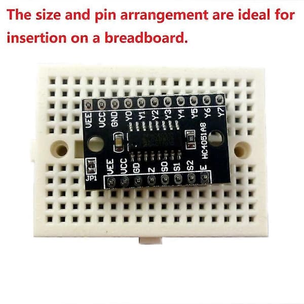 8-kanals analog multiplexer/demultiplexer HC4051A8 74HC4051 modul til Arduino Raspberry Pi Breadboard