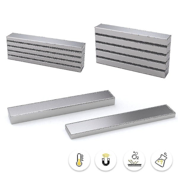 N52 Kraftig Neodym Magnet Sjælden Jord Løftemagnet 60x10x3mm, Pakke Med 10