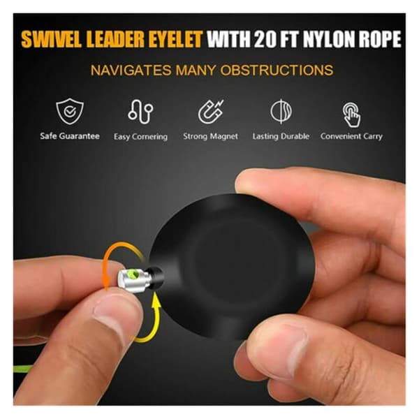 Magnetic Wire Puller, Magnetic Wire Threader, Magnetic Cable Puller, Electrician Threading Kit for Home Outdoor (1 Set)