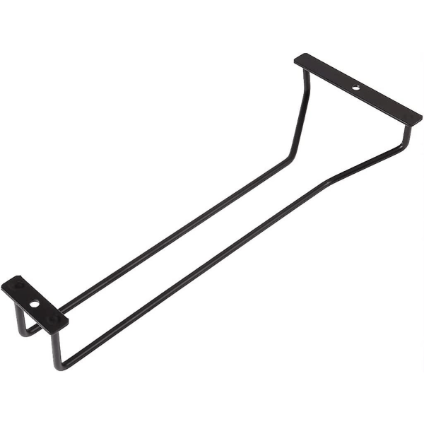 Svart - 1 x 12\" Vinglasställ, Under Shelf Vinglasställ, Under Cabinet Vinglasställ, 1 Nivå