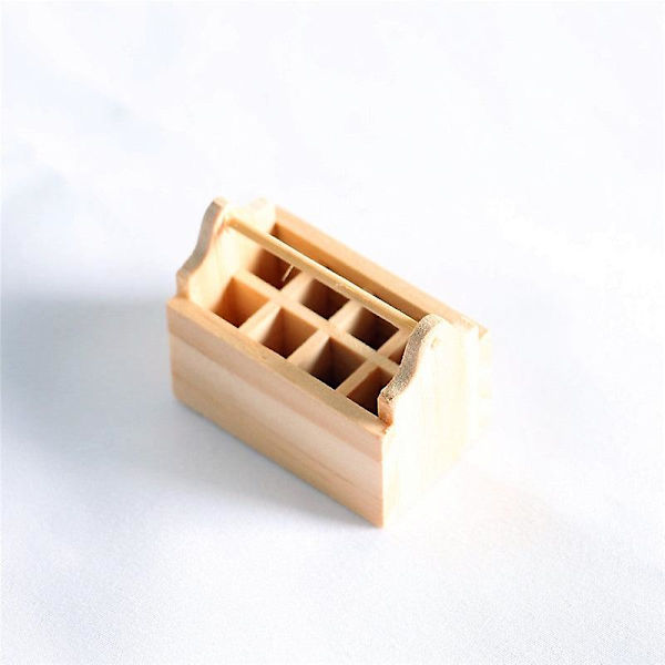 Miniature møbler legetøj dukkehus DIY dekoration tilbehør mini træ værktøjskasse