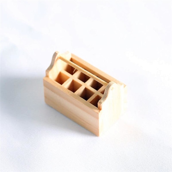 Miniature Møbler Legetøj Dukker Hus DIY Dekoration Tilbehør Mini Træ Værktøjskasse