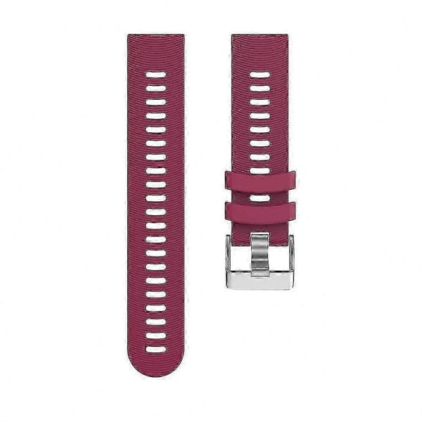 Udskiftningssilikonearmbåndsurrem kompatibel med Forerunner 245 Purplish Red