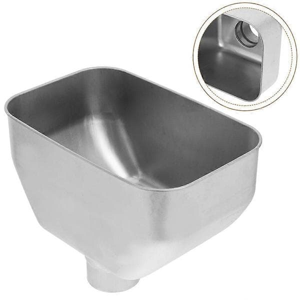Takrenne Nedløpsrør Adapter Rustfritt Stål Bred Munn For Takdreneringssystem Regnvannshåndtering 9.6×7×6.3in 1Stk