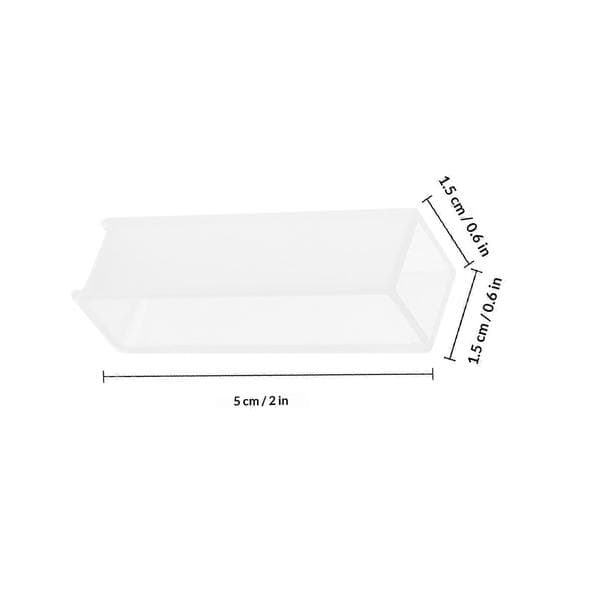 Optisk kuvetteglas til laboratoriespektralanalyse 4 stk. glaskuvetter