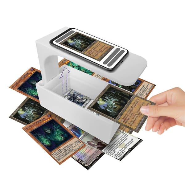 Spilkortscanner til samlekort med telefonholder