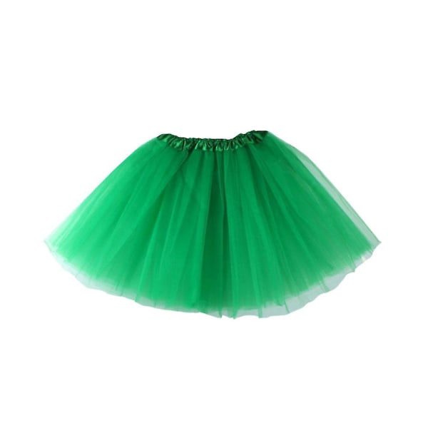 Nye Skirt Women Ladies Irske Skørter Grøn Fest Skørt Lagdelt Tutu Skørt Festival Tøj Ferie Tutu Skørt Green 40*30cm