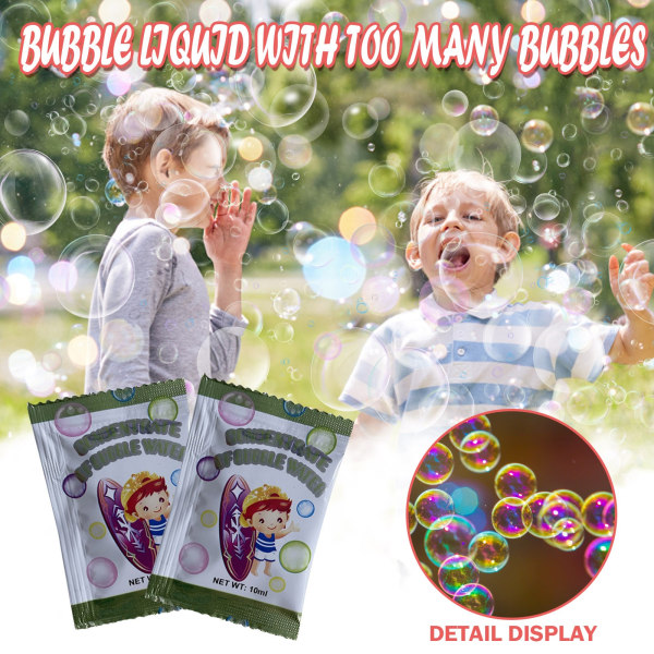 Bubble Liquid utendørs elektrisk med boblemaskin leker for gutter og jenter Bursdagsgaver 100 ml