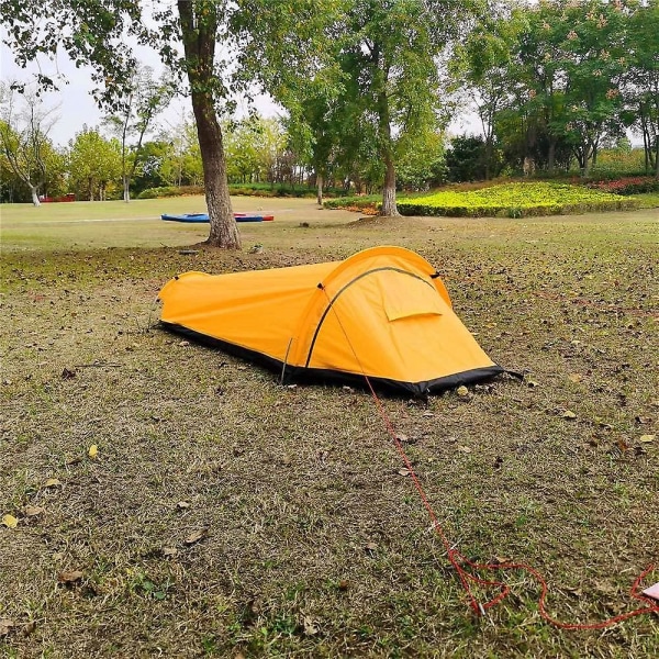 Ultralett telt for én person backpacking telt vanntett sekk for utendørs camping overlevelse reise