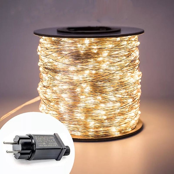 Led-slingor 20m 200 Led Koppartråd Stjärnformad Dekorativ