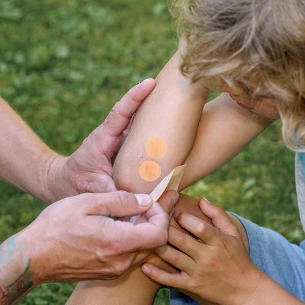 200 stk. Mini Runde Plastre til Sår- og Vaccinationsbeskyttelse - Bløde Klæbemærkater