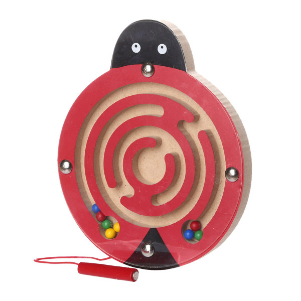 Lasten magneettinen labyrinttilelut lasten puinen pelilelu puinen älykäs palapeli C