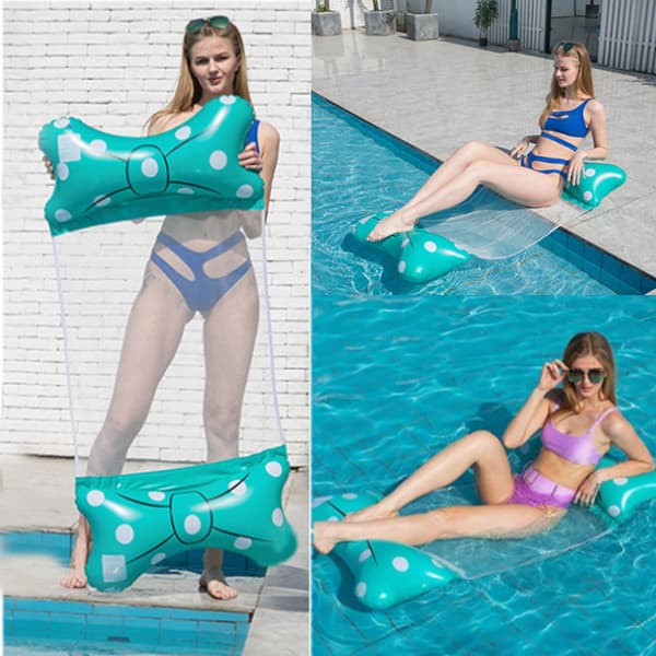 Inflatable Pool Hammock, Pool Hammock, Pool Mattress, Inflatable Pool Chair, Inflatable Hammock, Pool Accessories for Adults and Children green