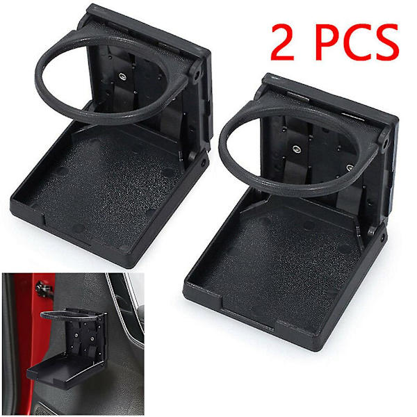 2 stk drikkeholder justerbar sammenleggbar vannkrusstøtte stativ flaskeholder for bil lastebil båt koppholder koppholder sammenleggbar - drikkeholdere