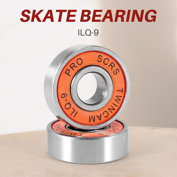 16 stk./parti Skating Twincam Ilq-9 608zz Miniature Kugleleje Til Skateboard Sko Tilbehør -9