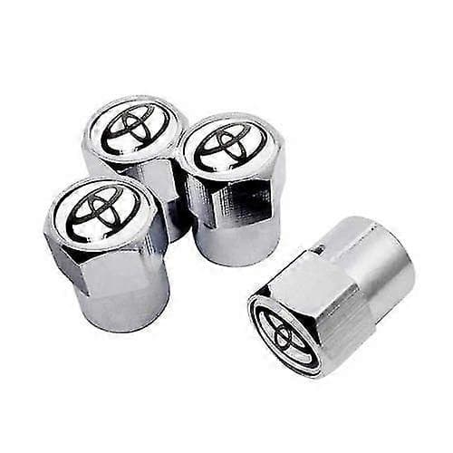 Dekksventil Støvhette Toyota sølvfarget 4 stk