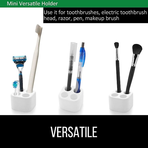 2-pack Diatom Tandborsthållare Diatomit Tandborste Ställ Hållbart Mini Tandborste Stativ Diatomit Hållare för Tandborste Tandborstar Diatom Lera Bas W