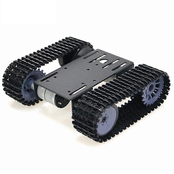 Älykäs Tankki Bil Alusta Telaketju Robottialusta Kahdella DC 12V Moottorilla DIY:tä varten T101-P/TP101