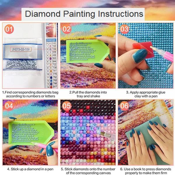##/DIY 5D Diamantmaleri Kit Svan Landsbydyr##/