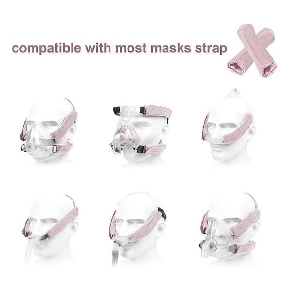 4-pakning Satin CPAP-stropptrekk, CPAP-stropp komfortputer