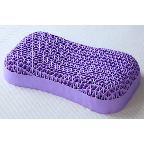 Makuuhuoneen kalusteet Purple TPE Hunajakenno Silikoninen Ergonomiset Muotoiltu Tyynyt Nukkumiseen Sängyssä