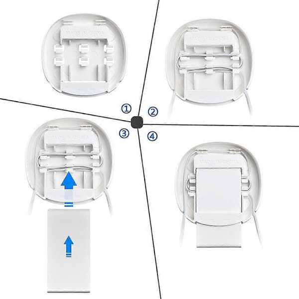 2-pakning Veggfesteholder for TP-Link Deco M4 / E4 / P9 / S4 Whole WiFi 46 plastic