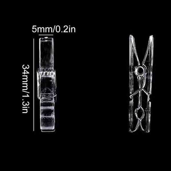 Transparent Klesklype, Mini Transparente Klesklyper, Mini Plast